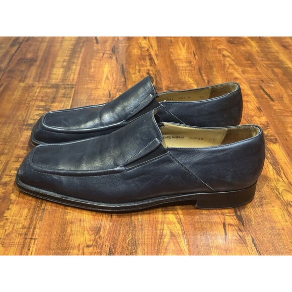 Avventura Handmade Black Leather Made in Spain Slip-On Loafers Shoes Men’s 9.5 main image 9
